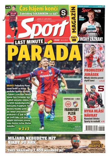 E-magazín Sport - 27.9.2024 - CZECH NEWS CENTER a. s.