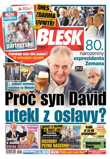 E-magazín BLESK - 30.9.2024 - CZECH NEWS CENTER a. s.