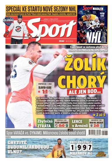 E-magazín Sport - 4.10.2024 - CZECH NEWS CENTER a. s.