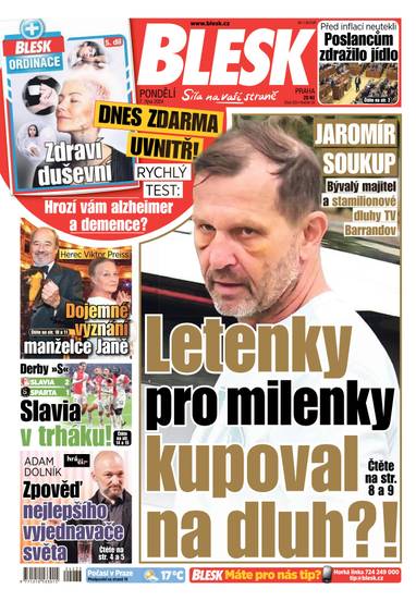 E-magazín BLESK - 7.10.2024 - CZECH NEWS CENTER a. s.