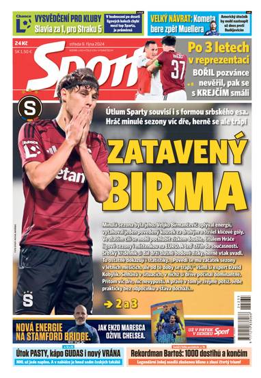 E-magazín Sport - 9.10.2024 - CZECH NEWS CENTER a. s.