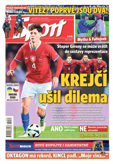 E-magazín Sport - 14.10.2024 - CZECH NEWS CENTER a. s.