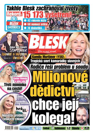 E-magazín BLESK - 21.10.2024 - CZECH NEWS CENTER a. s.