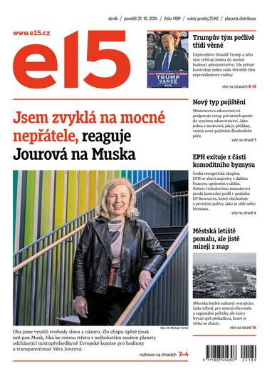 E-magazín e15 - 21.10.2024 - CZECH NEWS CENTER a. s.