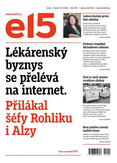 E-magazín e15 - 24.10.2024 - CZECH NEWS CENTER a. s.