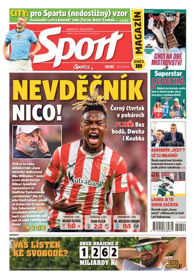 E-magazín Sport - 25.10.2024 - CZECH NEWS CENTER a. s.