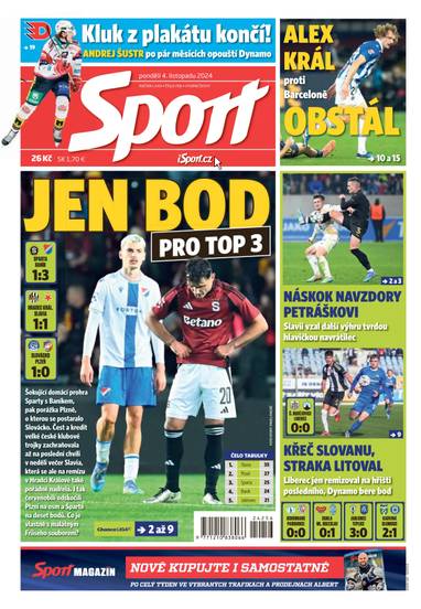 E-magazín Sport - 4.11.2024 - CZECH NEWS CENTER a. s.