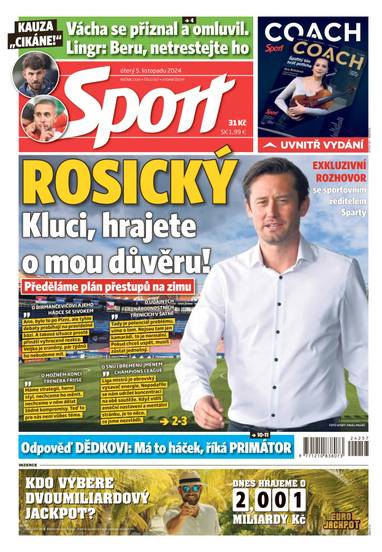 E-magazín Sport - 5.11.2024 - CZECH NEWS CENTER a. s.