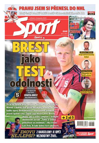 E-magazín Sport - 6.11.2024 - CZECH NEWS CENTER a. s.