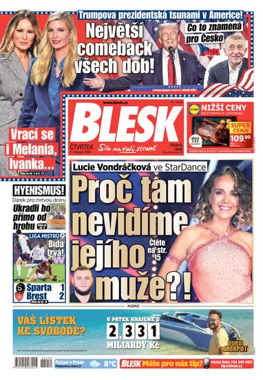 E-magazín BLESK - 7.11.2024 - CZECH NEWS CENTER a. s.