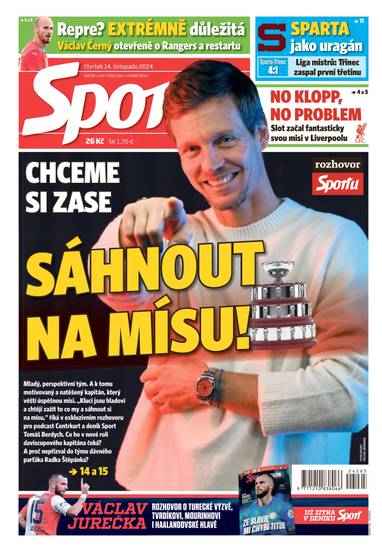 E-magazín Sport - 14.11.2024 - CZECH NEWS CENTER a. s.