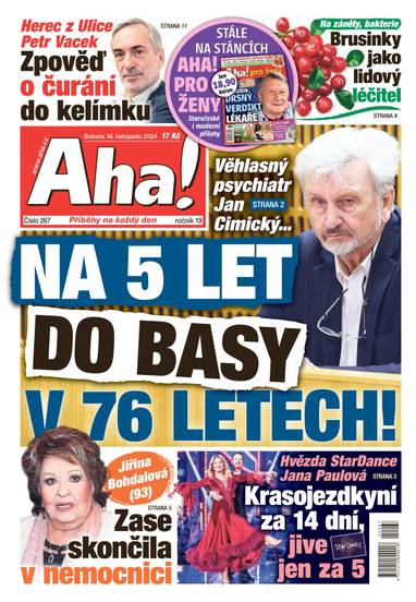 E-magazín Aha! - 16.11.2024 - CZECH NEWS CENTER a. s.