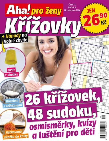 E-magazín Aha! pro ženy Křížovky - 11/2024 - CZECH NEWS CENTER a. s.