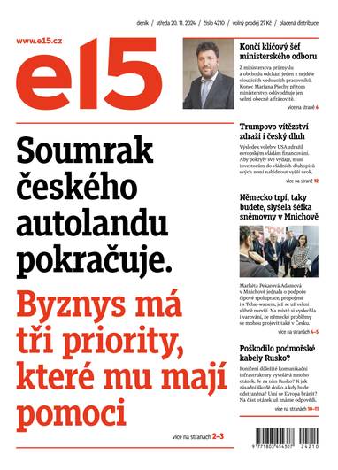 E-magazín e15 - 20.11.2024 - CZECH NEWS CENTER a. s.