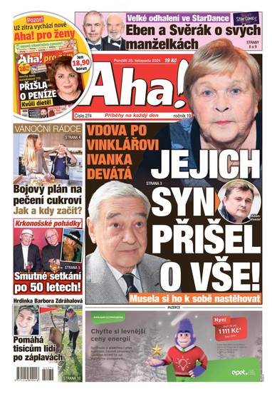 E-magazín Aha! - 25.11.2024 - CZECH NEWS CENTER a. s.