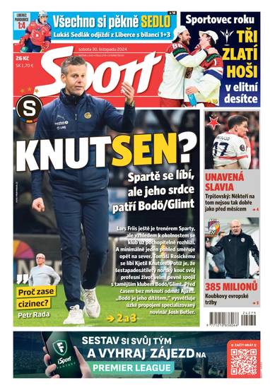 E-magazín Sport - 30.11.2024 - CZECH NEWS CENTER a. s.