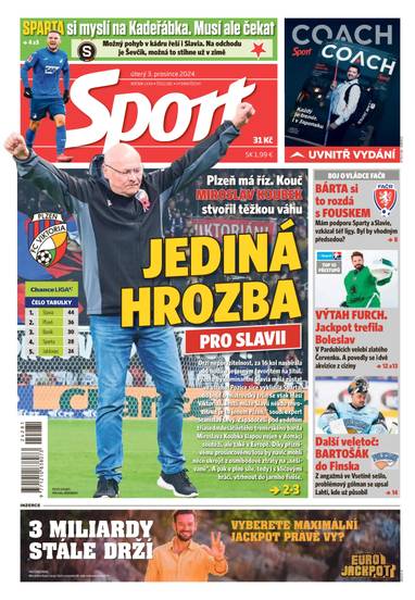 E-magazín Sport - 3.12.2024 - CZECH NEWS CENTER a. s.