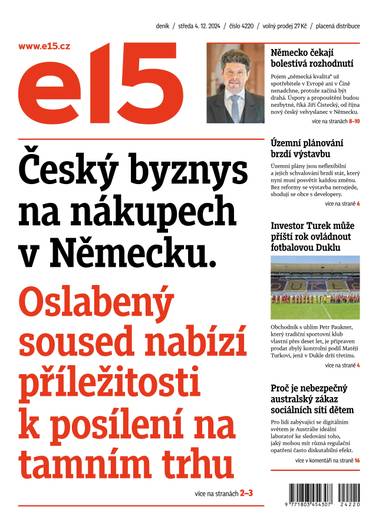 E-magazín e15 - 4.12.2024 - CZECH NEWS CENTER a. s.