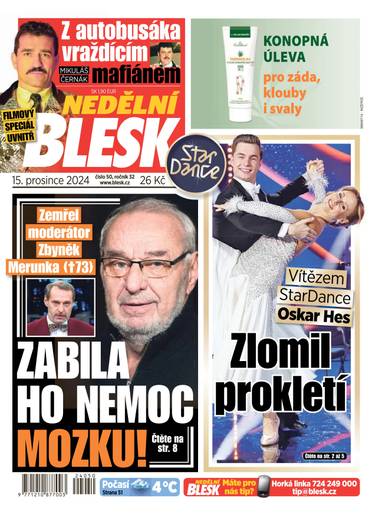 E-magazín NEDĚLNÍ BLESK - 50/2024 - CZECH NEWS CENTER a. s.