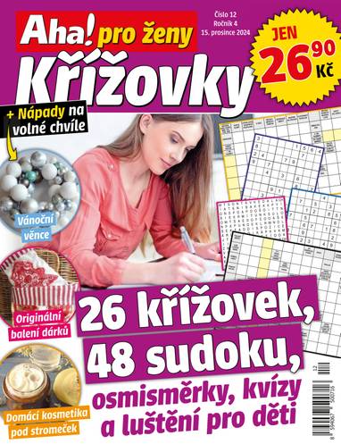 E-magazín Aha! pro ženy Křížovky - 12/2024 - CZECH NEWS CENTER a. s.