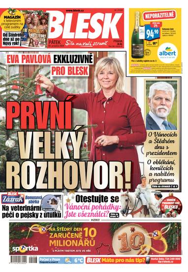 E-magazín BLESK - 20.12.2024 - CZECH NEWS CENTER a. s.