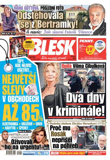 E-magazín BLESK - 27.12.2024 - CZECH NEWS CENTER a. s.