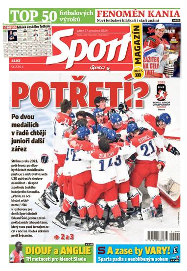 E-magazín Sport - 27.12.2024 - CZECH NEWS CENTER a. s.