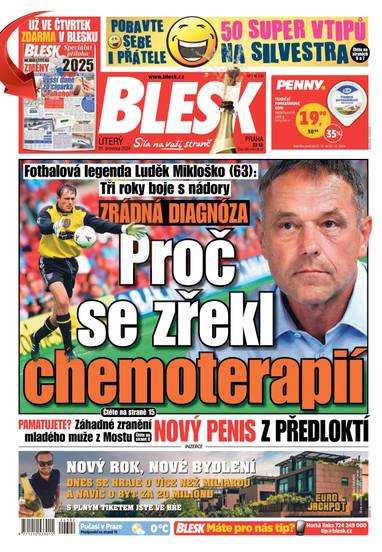 E-magazín BLESK - 31.12.2024 - CZECH NEWS CENTER a. s.