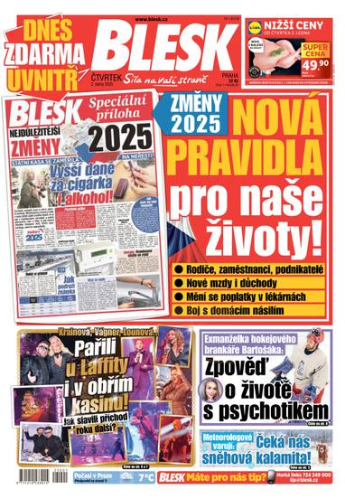 E-magazín BLESK - 2.1.2025 - CZECH NEWS CENTER a. s.