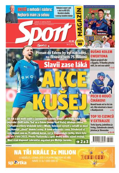 E-magazín Sport - 3.1.2025 - CZECH NEWS CENTER a. s.