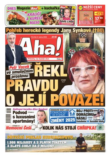 E-magazín Aha! - 9.1.2025 - CZECH NEWS CENTER a. s.