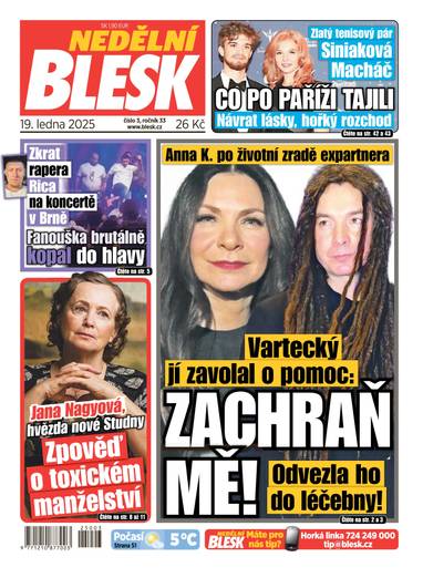 E-magazín NEDĚLNÍ BLESK - 3/2025 - CZECH NEWS CENTER a. s.