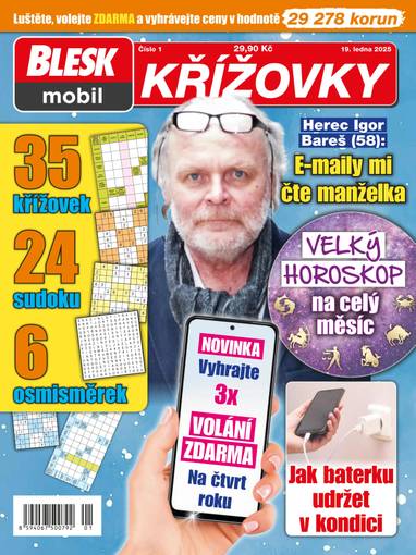 E-magazín BLESKmobil KŘÍŽOVKY - 1/2025 - CZECH NEWS CENTER a. s.