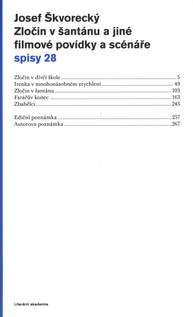 E-kniha Zločin v šantánu a jiné filmové povídky a scénáře (spisy - svazek 28) - Josef Škvorecký