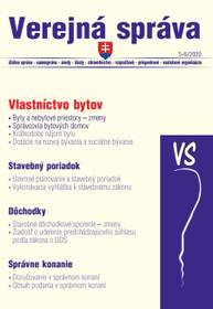 E-kniha VS 5-6/2020 sk – Stavebné konanie a vlastníctvo bytov, Stavebné povolenie - postup - kolektív autorov