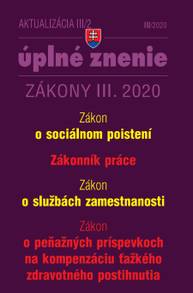 E-kniha Aktualizácia III/2 2020 - Sociálne poistenie, Zákonník práce, Služby zamestnanosti - Autor Neuveden