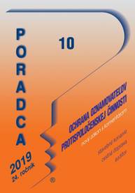 E-kniha Poradca 10/2019 - Ochrana oznamovateľov protispoločenskej činnosti – Nový zákon s komentárom - Autor Neuveden