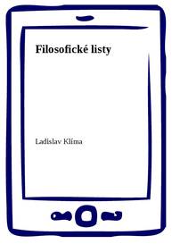 E-kniha Filosofické listy - Ladislav Klíma