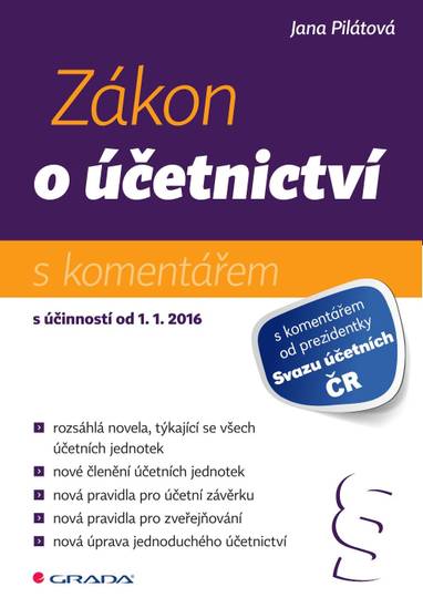 E-kniha Zákon o účetnictví - Jana Pilátová