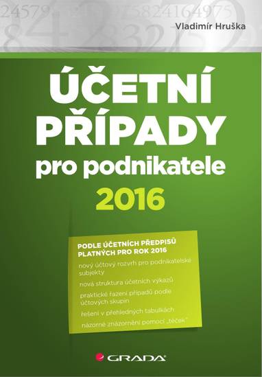 E-kniha Účetní případy pro podnikatele 2016 - Vladimír Hruška