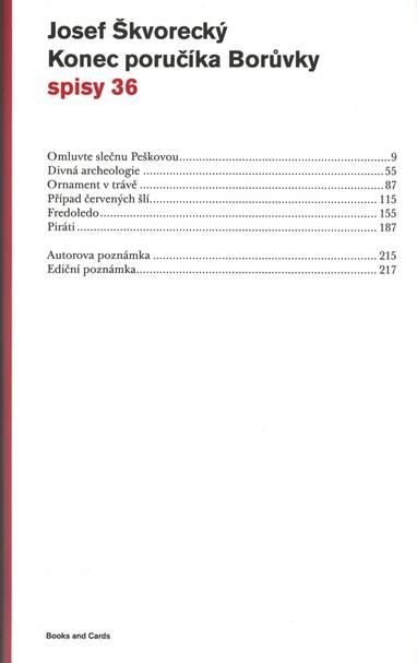 E-kniha Konec poručíka Borůvky (spisy - svazek 36) - Josef Škvorecký