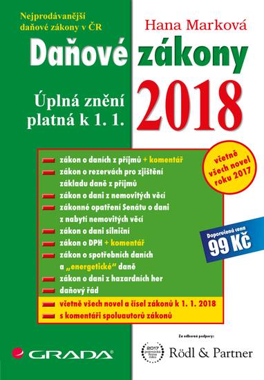 E-kniha Daňové zákony 2018 - Hana Marková