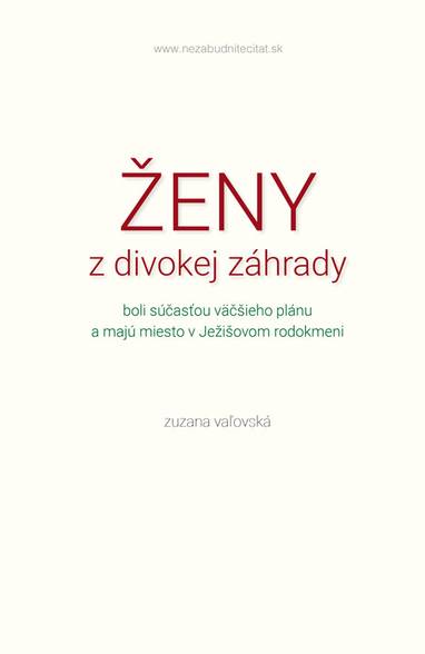 E-kniha Ženy z divokej záhrady - Zuzana Vaľovská