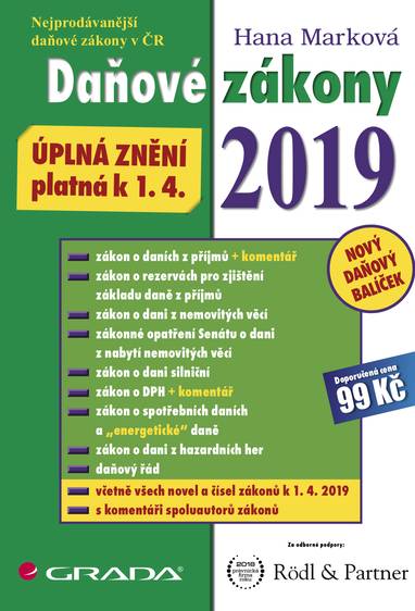 E-kniha Daňové zákony 2019 - Hana Marková