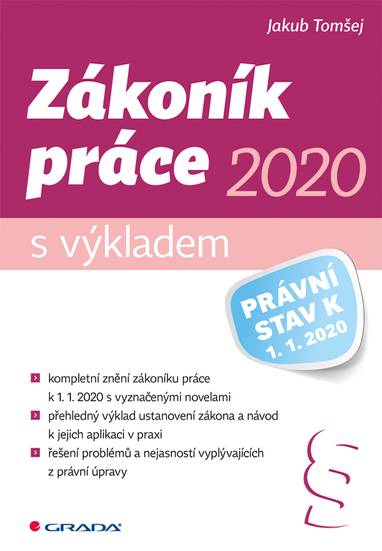 E-kniha Zákoník práce 2020 – s výkladem - Jakub Tomšej