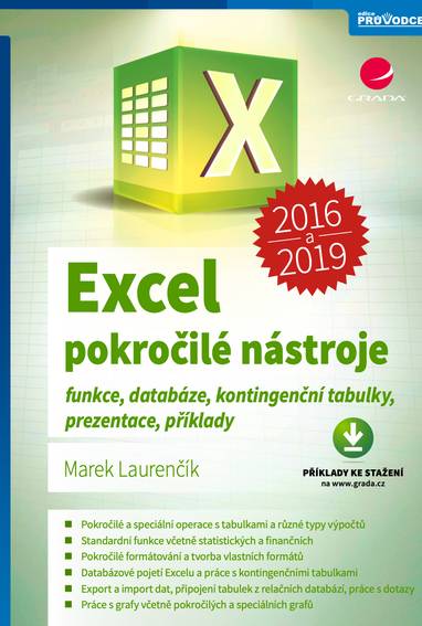 E-kniha Excel 2016 a 2019 - pokročilé nástroje - Marek Laurenčík