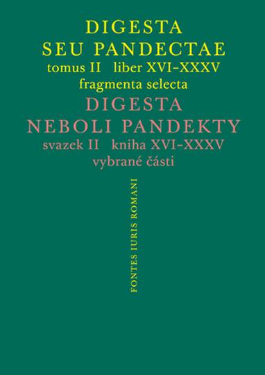 E-kniha Digesta seu Pandectae II / Digesta neboli Pandekty II - Michal Skřejpek