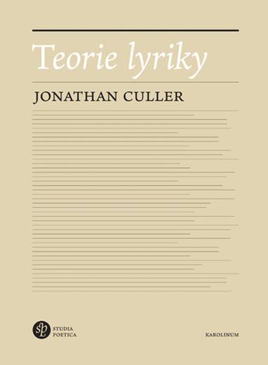 E-kniha Teorie lyriky - Jonathan Culler