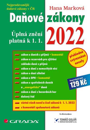 E-kniha Daňové zákony 2022 - Hana Marková