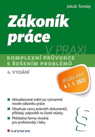 E-kniha Zákoník práce v praxi - 4. vydání - Jakub Tomšej